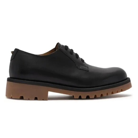 VALENTINO GARAVANI Derby Lace Up Leather Oxford Loafers  Black Size 39 NIB main image 7